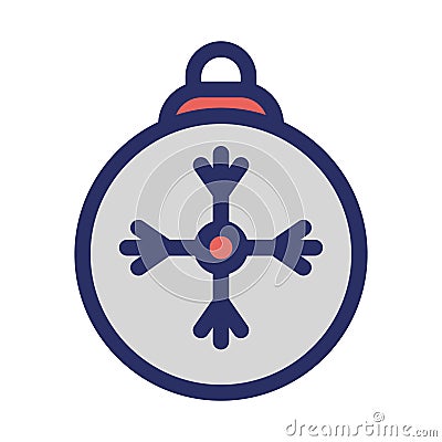 Snowflake Isolated Vector icon that can be easily modified or edited Vector Illustration