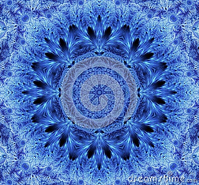 Snowflake kaleidoscope Stock Photo