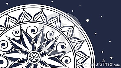 Snowflake mandala design, winter and festive pattern vector design Generative AI Vector Illustration