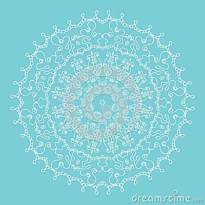 Snowflake mandala Stock Photo