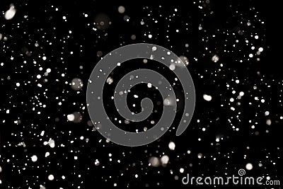 Snowflake material in the black background Stock Photo