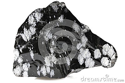 Snowflake obsidian Stock Photo