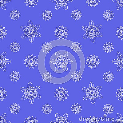 Snowflake pattern seamless Vector Illustration