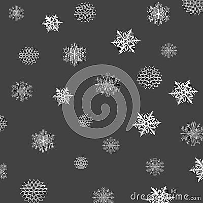 Snowflake Pattern - Snowflake vector Vector Illustration