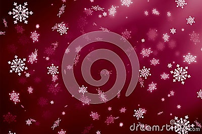 Snowflake on red background Stock Photo