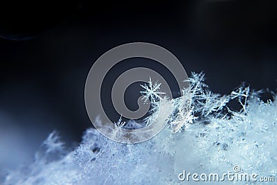 Snowflake, snow flake, nature winter background Stock Photo