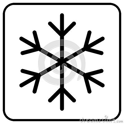 Snowflake vector icon Stock Photo