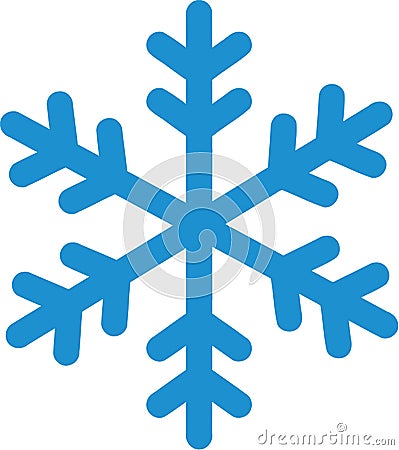 Snowflake winter icon Vector Illustration
