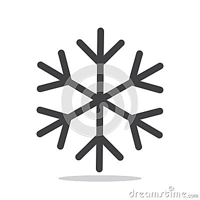 Snowflake winter isolated icon vector illustration Vector Illustration