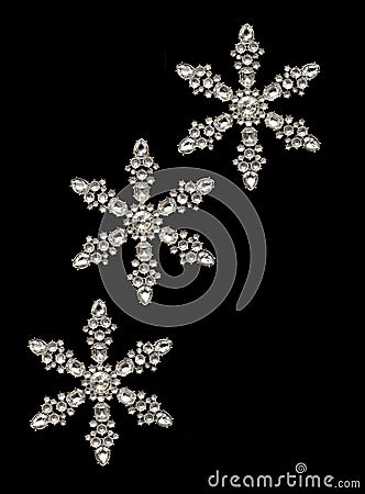 Snowflakes 3 - vertical Stock Photo