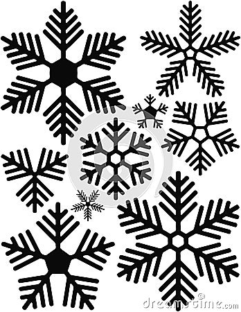 Snowflakes Vector Illustration