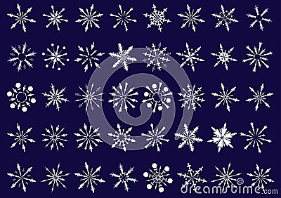 Snowflakes Vector Illustration