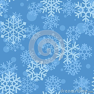 Snowflakes pattern Vector Illustration