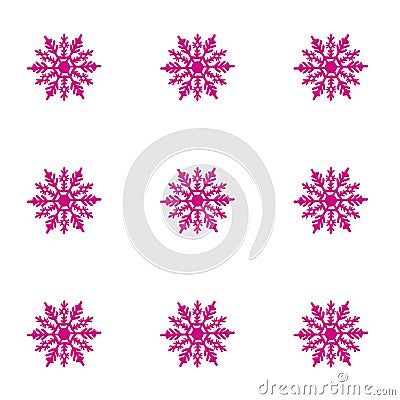 Snowflakes pattern repetition New year celebration holidays winter Stock Photo