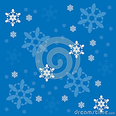 Snowflakes vector background Vector Illustration