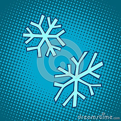 Snowflakes. winter snow cold Vector Illustration