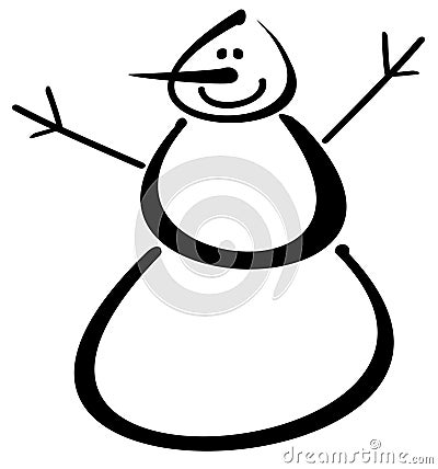 Snowman Stock Photo