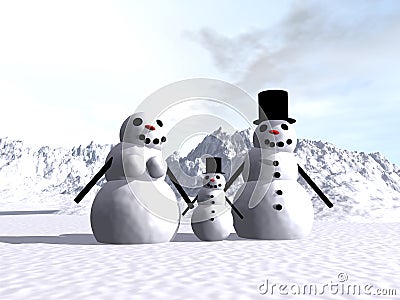 Snowman 14 Stock Photo