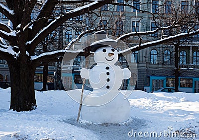 Snowman Stock Photo