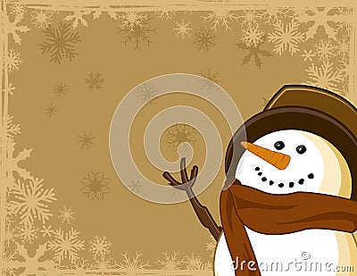 Snowman Icon Vector Illustration