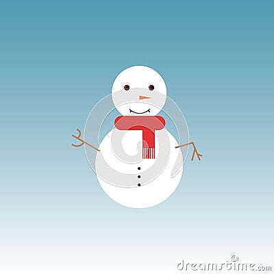 Snowman vector illustration Vector Illustration