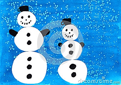 Snowmen Stock Photo