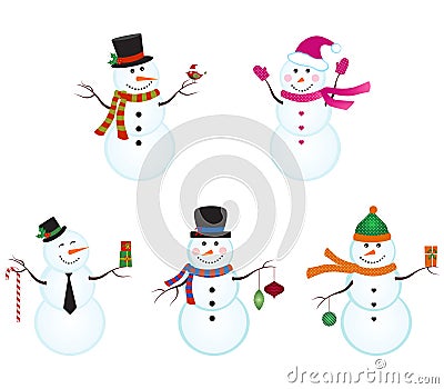 Snowmen Vector Illustration