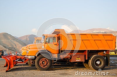 Snowplow Truck Editorial Stock Photo