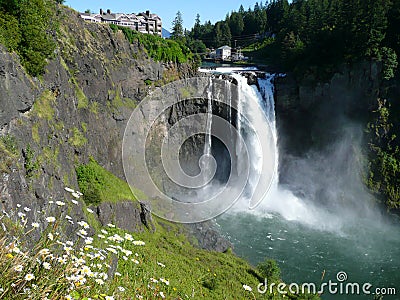 Snowqualmie Falls Stock Photo