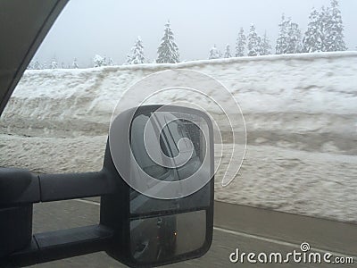Snowqualmie Pass. Stock Photo