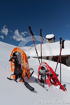 Snowshoes Stock Photo