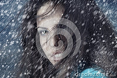 Snowstorm Stock Photo