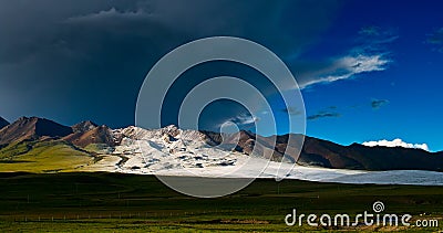 Snowstorm On The Horizon Stock Photo