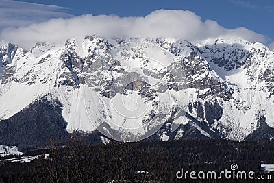 Snowy Alps - Dachstein, Austria Stock Photo