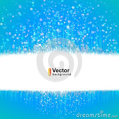 Snowy Christmas plate for promotions Vector Illustration