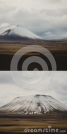 Scenic Mountain Views And Icelandic Landscapes: A Visual Journey Stock Photo