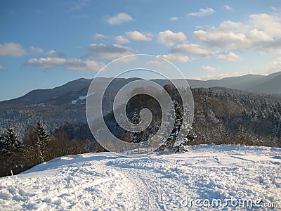 Snowy landscape Stock Photo