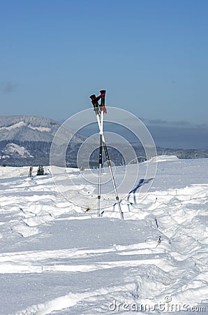 snowy mount Stock Photo