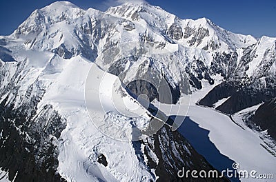 Snowy Mountain Peak Stock Photo