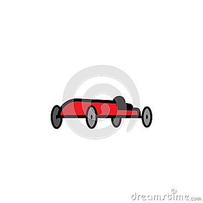 Soap box car icon Stock Photo