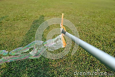 Soap bubble stick Stock Photo