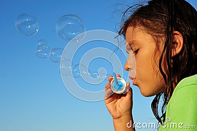 Soap bubbles Stock Photo