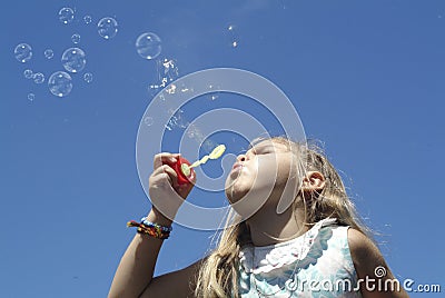 Soap bubbles Stock Photo