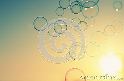 Soap bubbles Stock Photo