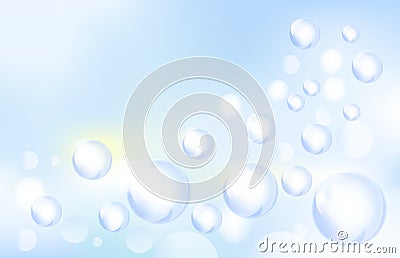 Soap bubbles pattern background vector illustration Vector Illustration