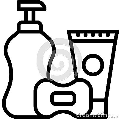 Soap and Cleanser icon, Supermarket and Shopping mall related vector Vector Illustration