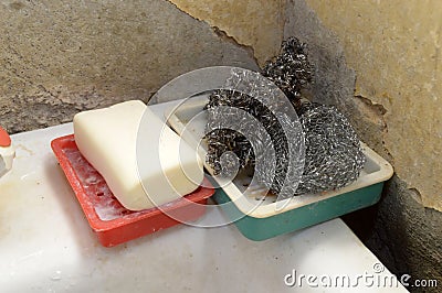 Soap and cleansers Stock Photo