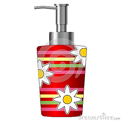 Soap dispenser Vector Illustration