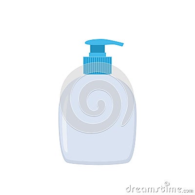 Soap dispenser vector falt illustration isolated on white Vector Illustration