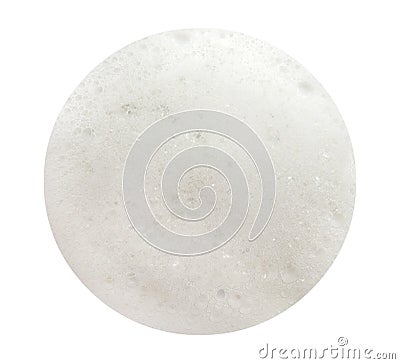 Soap foam with bubbles on a white background. Shampoo. Foam bubbles Stock Photo